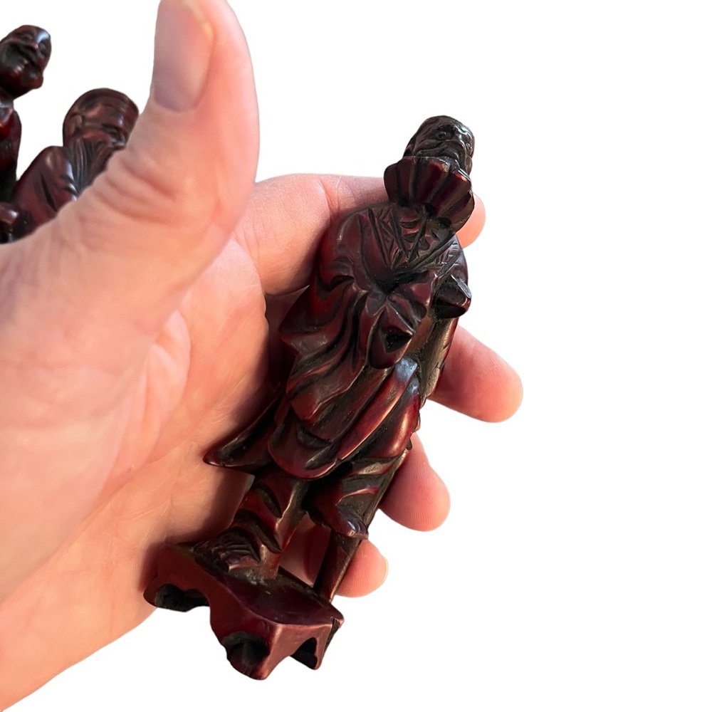 Hand Crafted Red Figurine Set - Picture 11 of 14